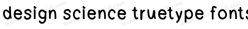 design science truetype fonts字体转换